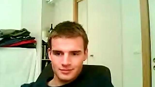 Cute guy in amateur webcam show