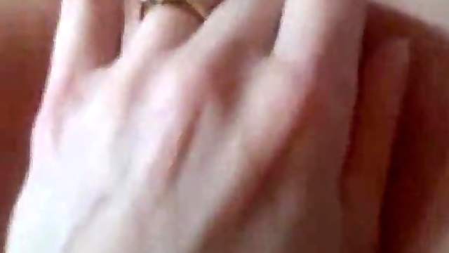 Fingering of a pierced pussy