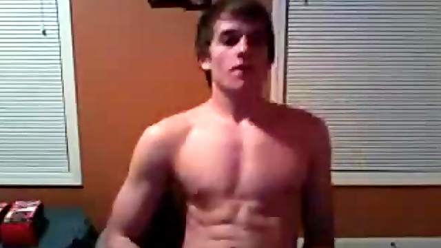 Check out sexy abs on a twink jerking off
