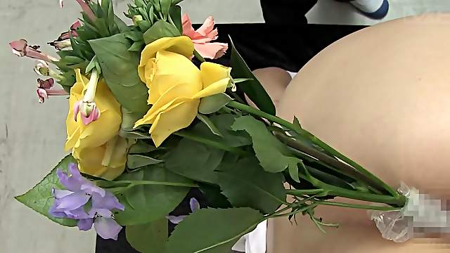 Bizarre JAV flowers in schoolgirl anus HD Subtitled