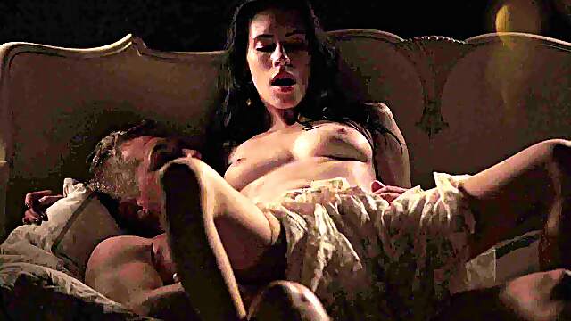 Lover breaks her pussy in charming hardcore positions