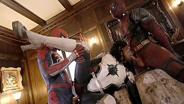 Seth Gamble and friends fuck ebony hottie Ana Foxxx