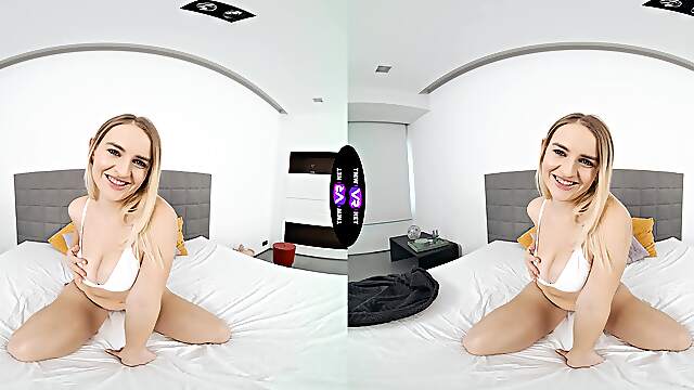 Czech teen Kristy Waterfall enjoys solo sex and shows you how