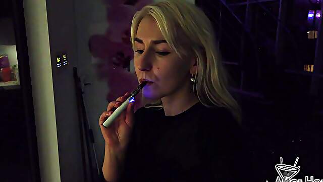 Adora's tiny titties bounce as Miss Pussycat finger-bangs her on the bed